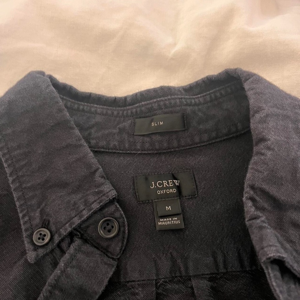J. Crew Oxford Slim Button-Down Shirt - Navy